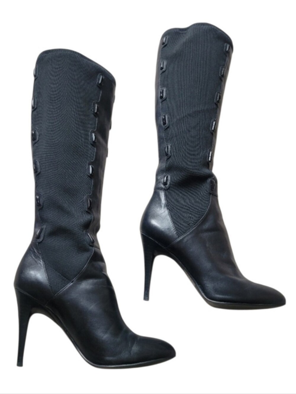 Elegant Black Knee-High Women's Boots - Size 6 M